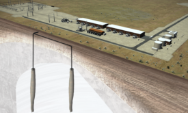 A rendering of a planned salt mine