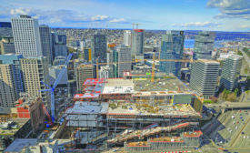 华盛顿州西雅图会议中心正在建设之中