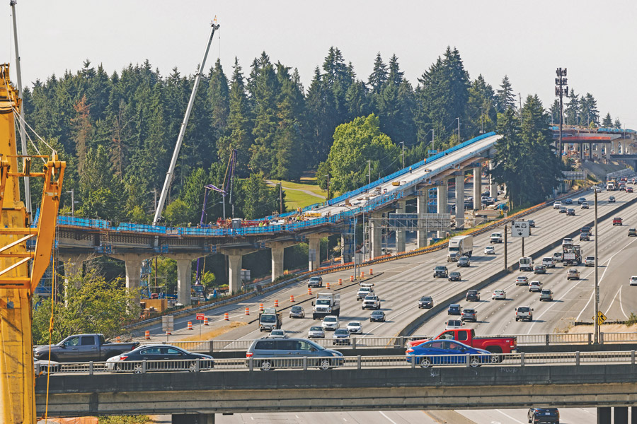 Construction of elevated track