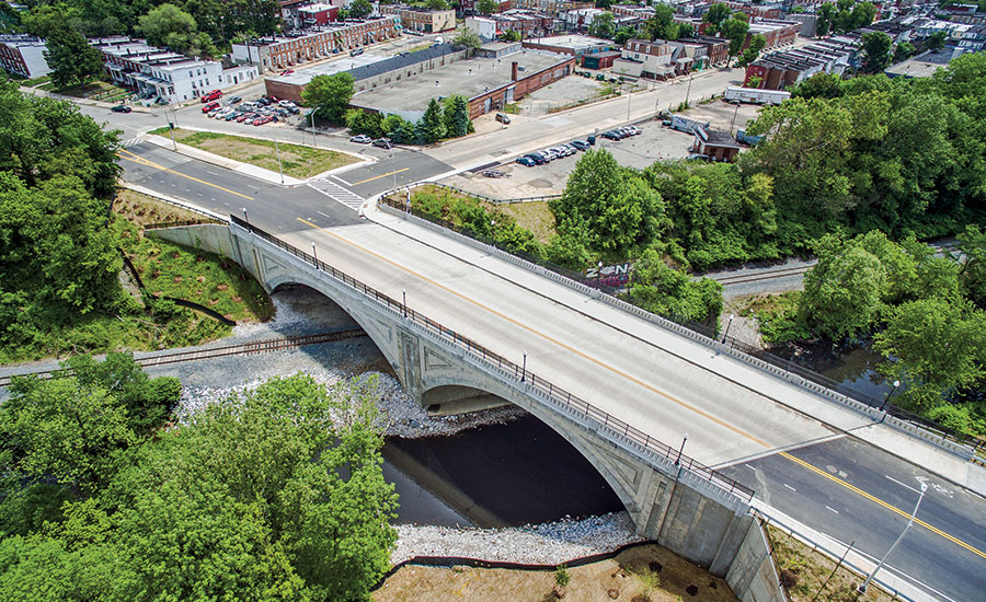 Frederick Ave Bridge over Gwynns Falls