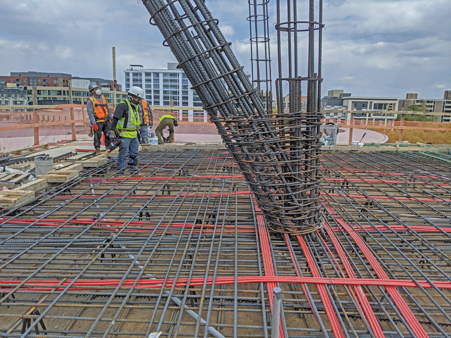 concrete pour