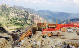 Summit Lodge on Hidden Peak at Snowbird Ski resort in Utah