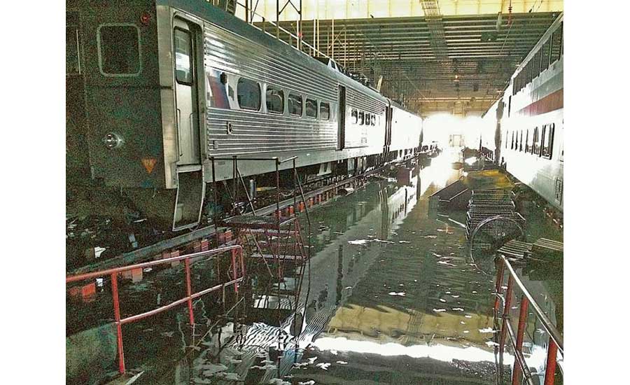 flooding at NJ Transit facility