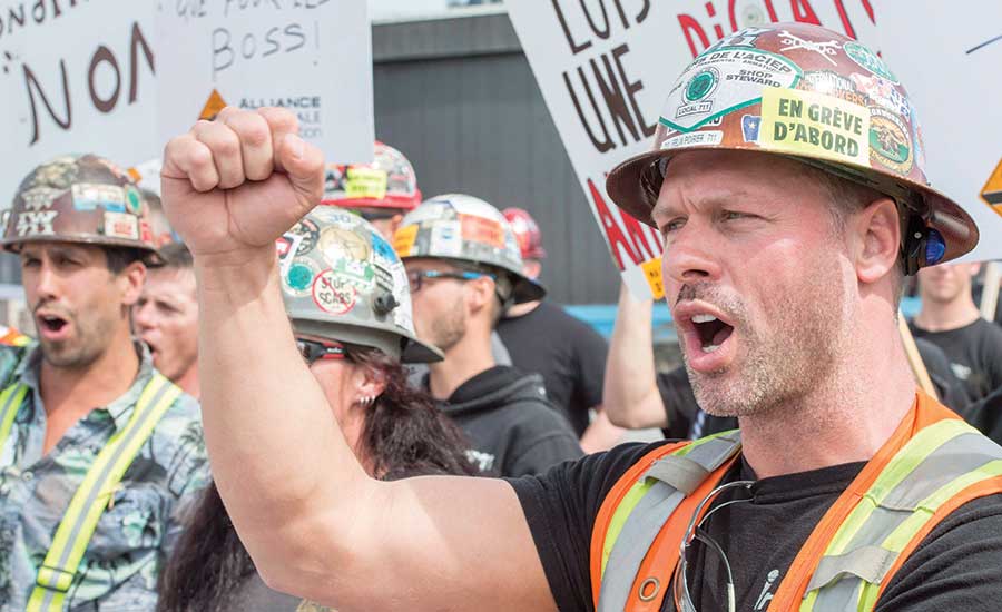 Quebec construction workers