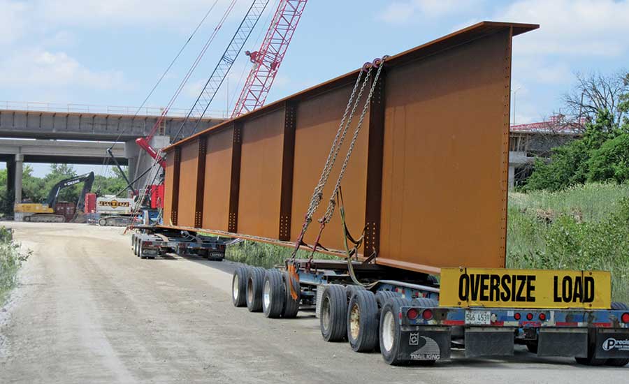 Steel bridge beam