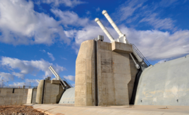 Dam’s eight hydraulically operated gates