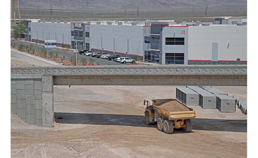 dump truck on a highway construction site