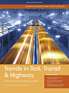 铁路，运输和高速公路的区域聚光灯