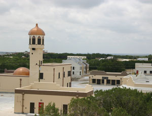 The 45-acre, 32-building Combined Arms Collective Training Facility at Fort Hood.