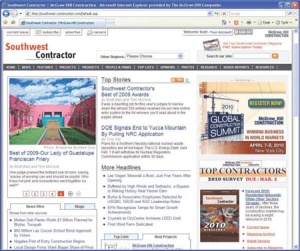 Southwest Contractor Redesigned Web Site