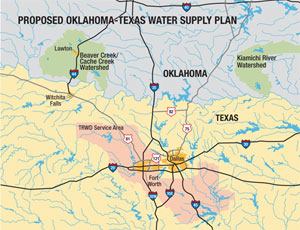 Growing Dallas-Fort Worth area wants to bolster supply with Oklahoma water.