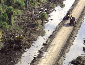 NOT STRANDED The Picayune Strand project, begun in 2003, was one of two CERP projects to receive ARRA funding to accelerate construction. The Tamiami Trail project also received ARRA funds.